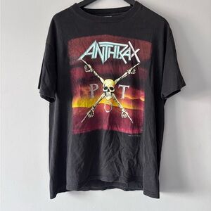 Vintage 90s Anthrax tour t shirt